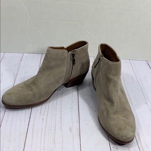 Sam Edelman “Petty” suede zip up booties